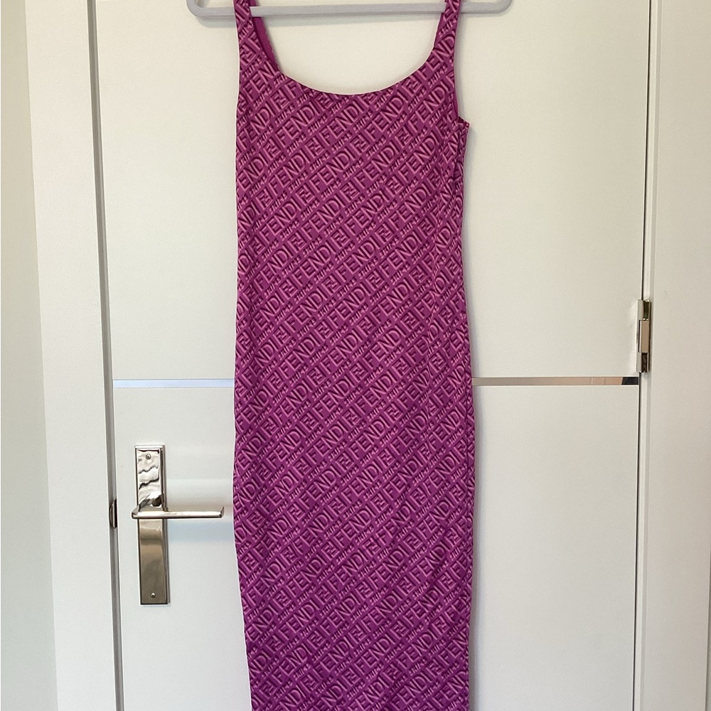 Fendi Magenta Midi Dress
